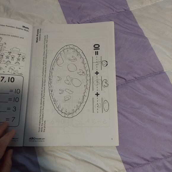 Abc Mouse Workbook Adding And Subtracting Kindergarten Workbook - Picture 6 of 8